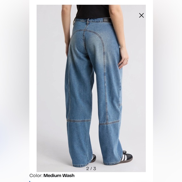 Baggy carpenter jean. Medium Wash size 27 - Picture 3 of 5